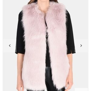 Armani Exchange LONGLINE FAUX-FUR GILET Sz M